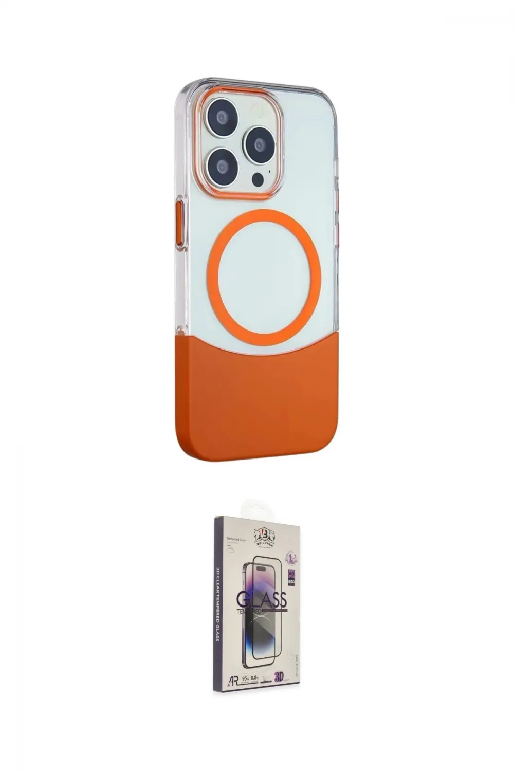 ieg™ iPhone 15 Pro Kılıf Çekirdek Asil Özel Seri - Siyah Bilvis 3D Cam Ekran Koruyucu