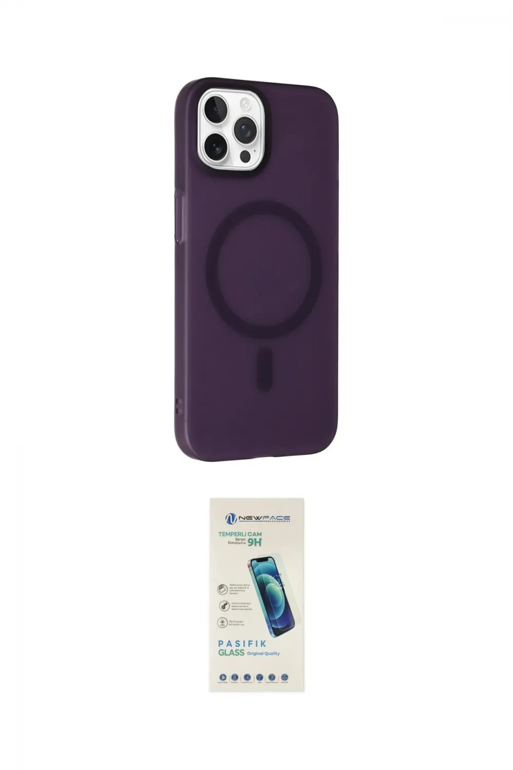 ieg™ iPhone 15 Pro Kılıf Çekirdek Modern Prime - Şeffaf Pasifik Cam Ekran Koruyucu