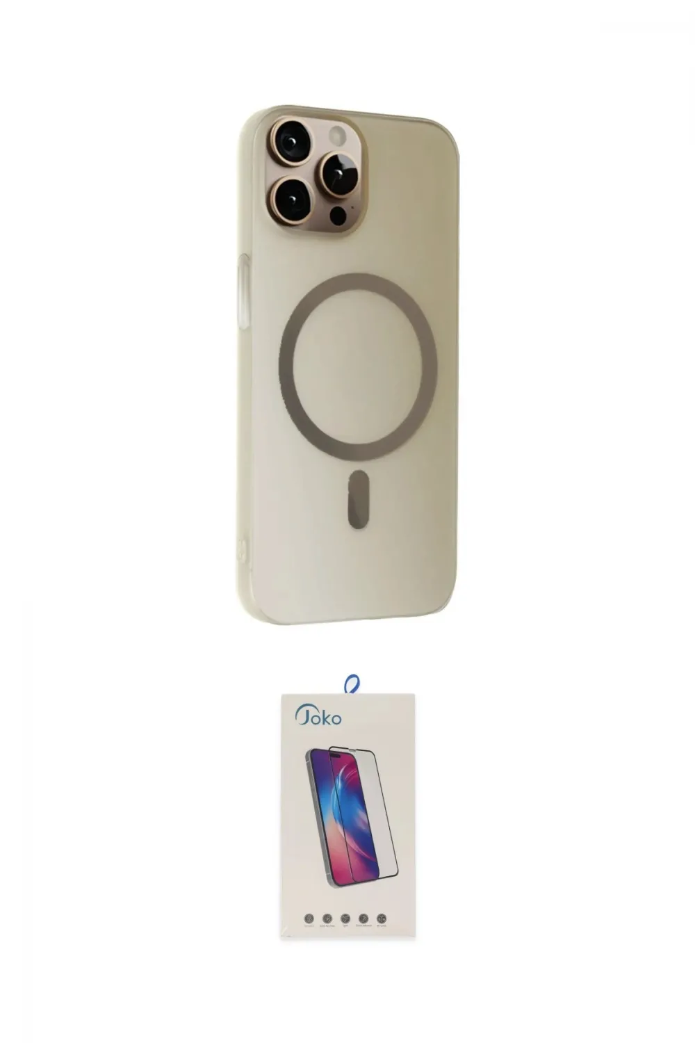 ieg™ iPhone 15 Pro Kılıf Çekirdek Modern Prime - Siyah Joko 5D Cam