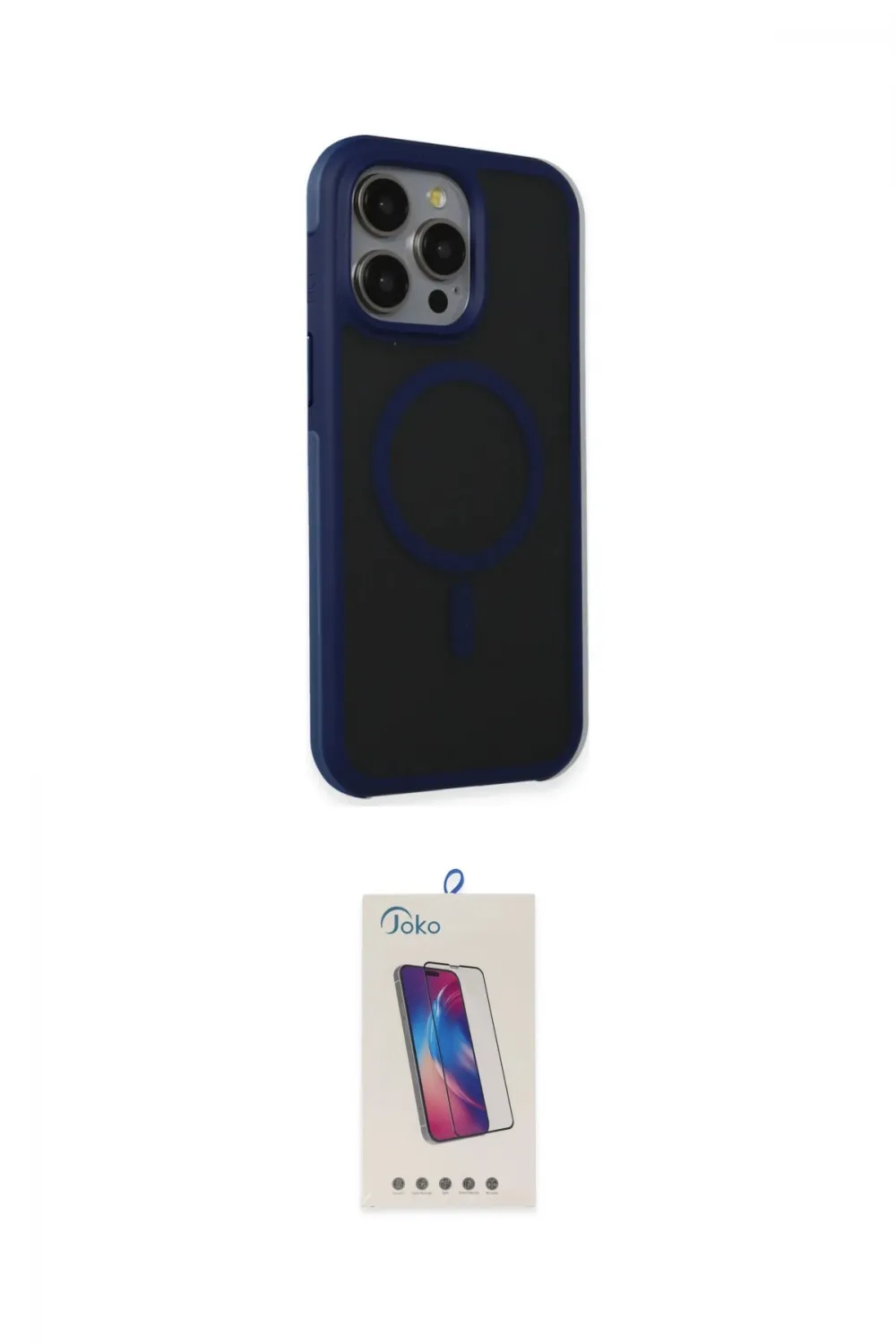 ieg™ iPhone 15 Pro Kılıf Çekirdek Yansıma Prime - Siyah Joko 5D Cam