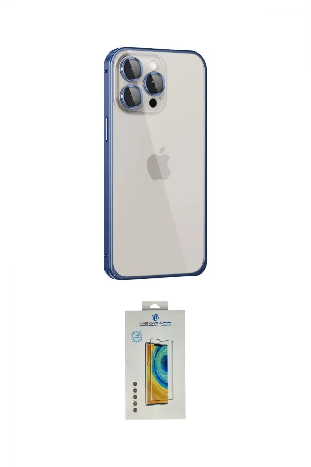 ieg™ iPhone 15 Pro Kılıf Eksen Form Serisi - Siyah Polymer Nano Ekran Koruyucu