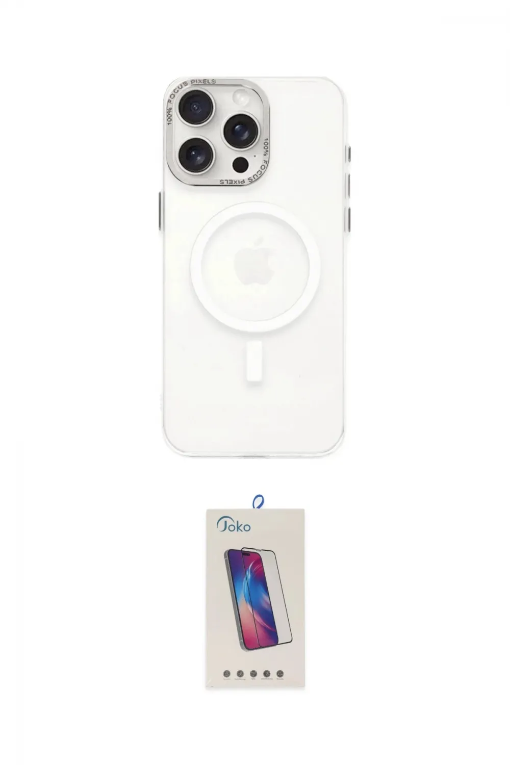 ieg™ iPhone 15 Pro Kılıf Eksen Işık Prime - Siyah Joko 5D Cam