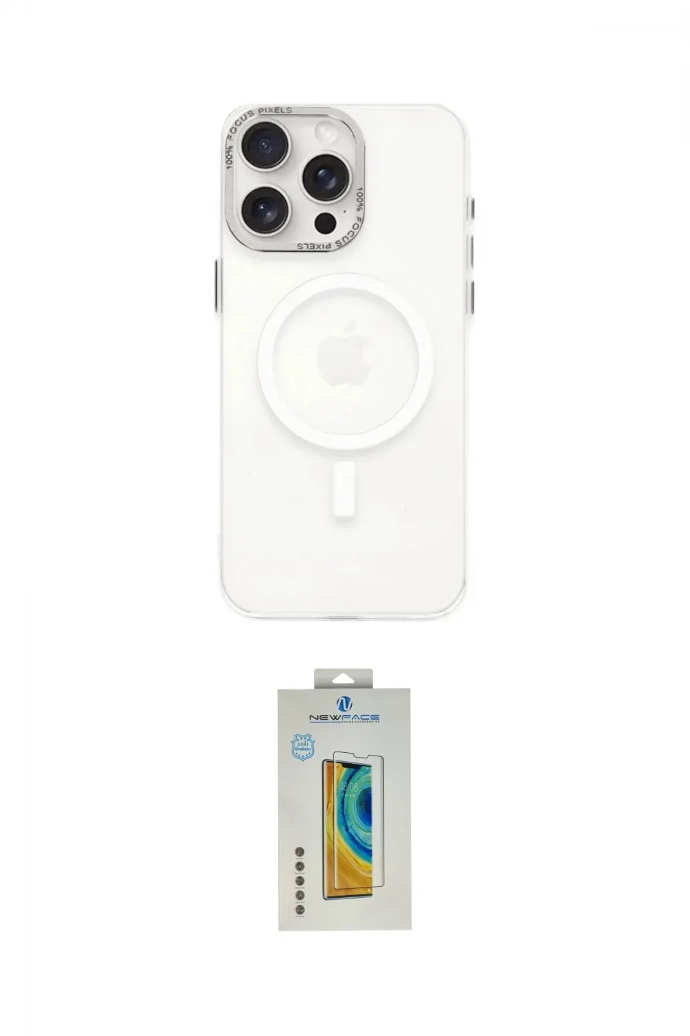 ieg™ iPhone 15 Pro Kılıf Eksen Işık Prime - Siyah Polymer Nano Ekran Koruyucu