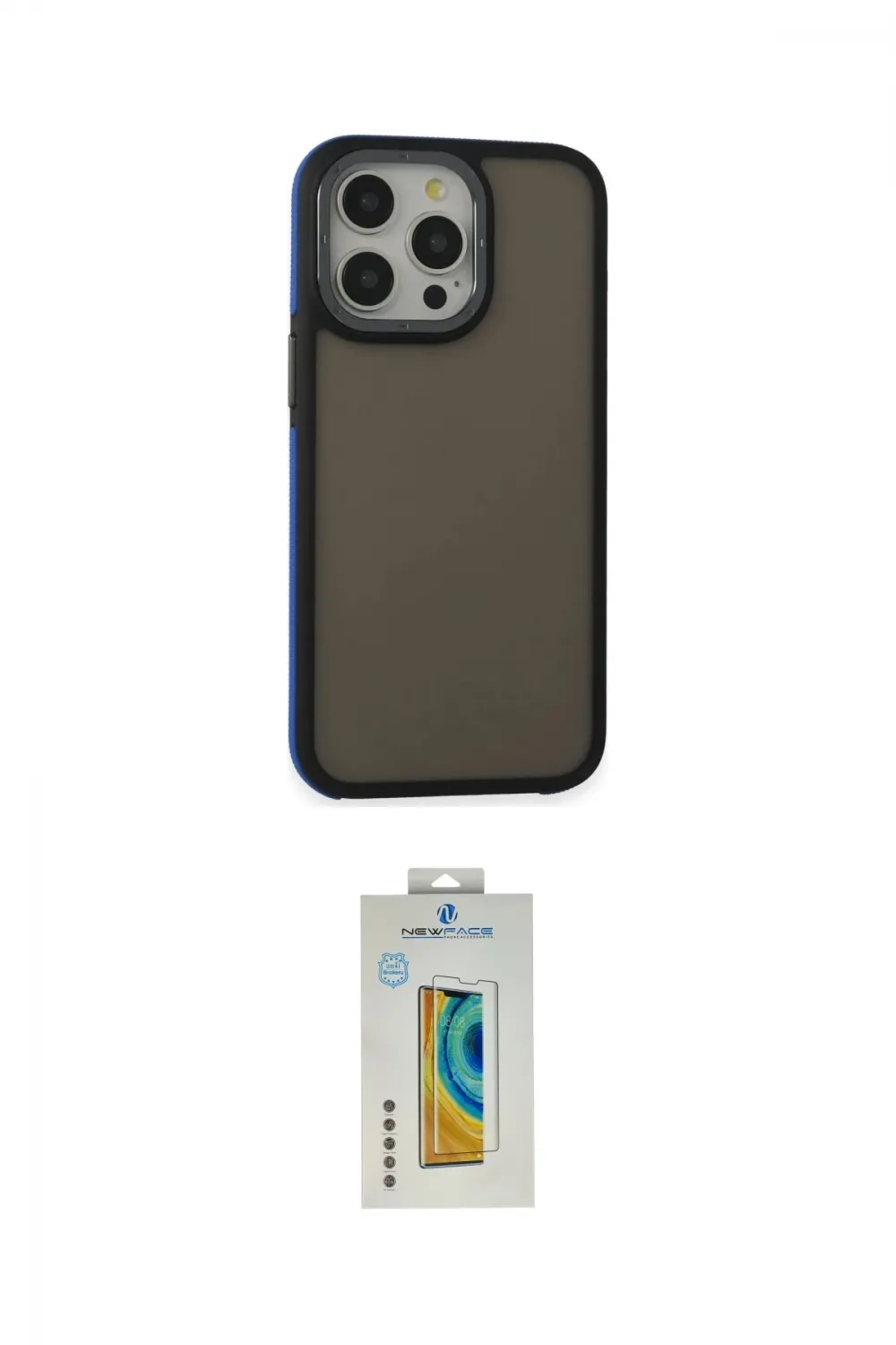 ieg™ iPhone 15 Pro Kılıf Eksen Işık - Siyah Polymer Nano Ekran Koruyucu