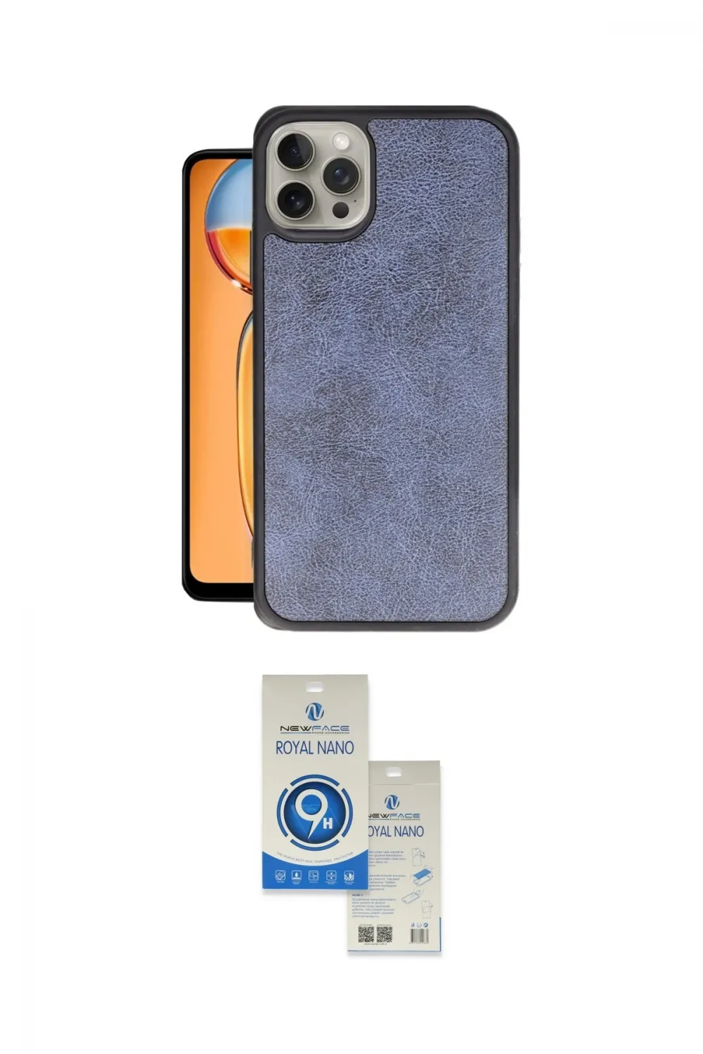 ieg™ iPhone 15 Pro Kılıf Kıvılcım Işık Serisi - Şeffaf Royal Nano Ekran Koruyucu