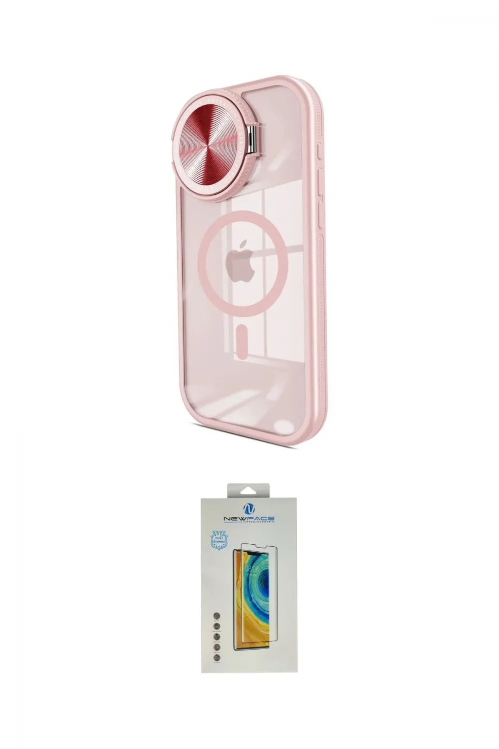 ieg™ iPhone 15 Pro Kılıf Kıvılcım Modern Koleksiyonu - Siyah Polymer Nano Ekran Koruyucu