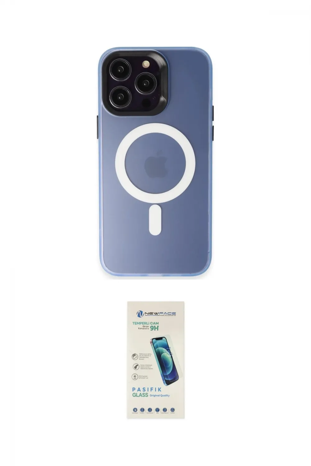 ieg™ iPhone 15 Pro Kılıf Kozmos Çizgi Prime - Şeffaf Pasifik Cam Ekran Koruyucu