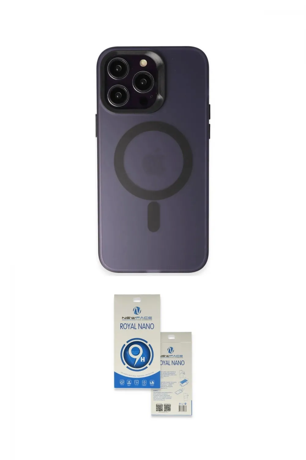 ieg™ iPhone 15 Pro Kılıf Kozmos Çizgi Prime - Şeffaf Royal Nano Ekran Koruyucu