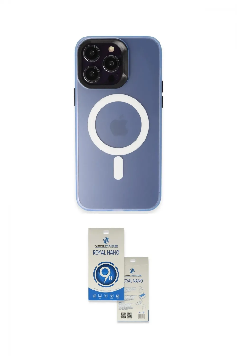 ieg™ iPhone 15 Pro Kılıf Kozmos Çizgi Prime - Şeffaf Royal Nano Ekran Koruyucu