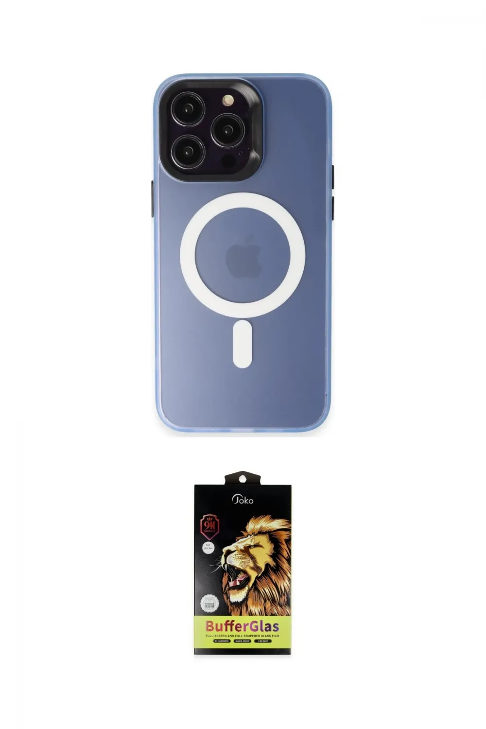 ieg™ iPhone 15 Pro Kılıf Kozmos Çizgi Prime - Siyah Buffer Cam Ekran Koruyucu