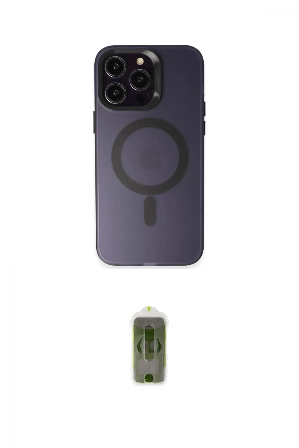 ieg™ iPhone 15 Pro Kılıf Kozmos Çizgi Prime - Siyah Joko Magic 5D Hayalet Cam