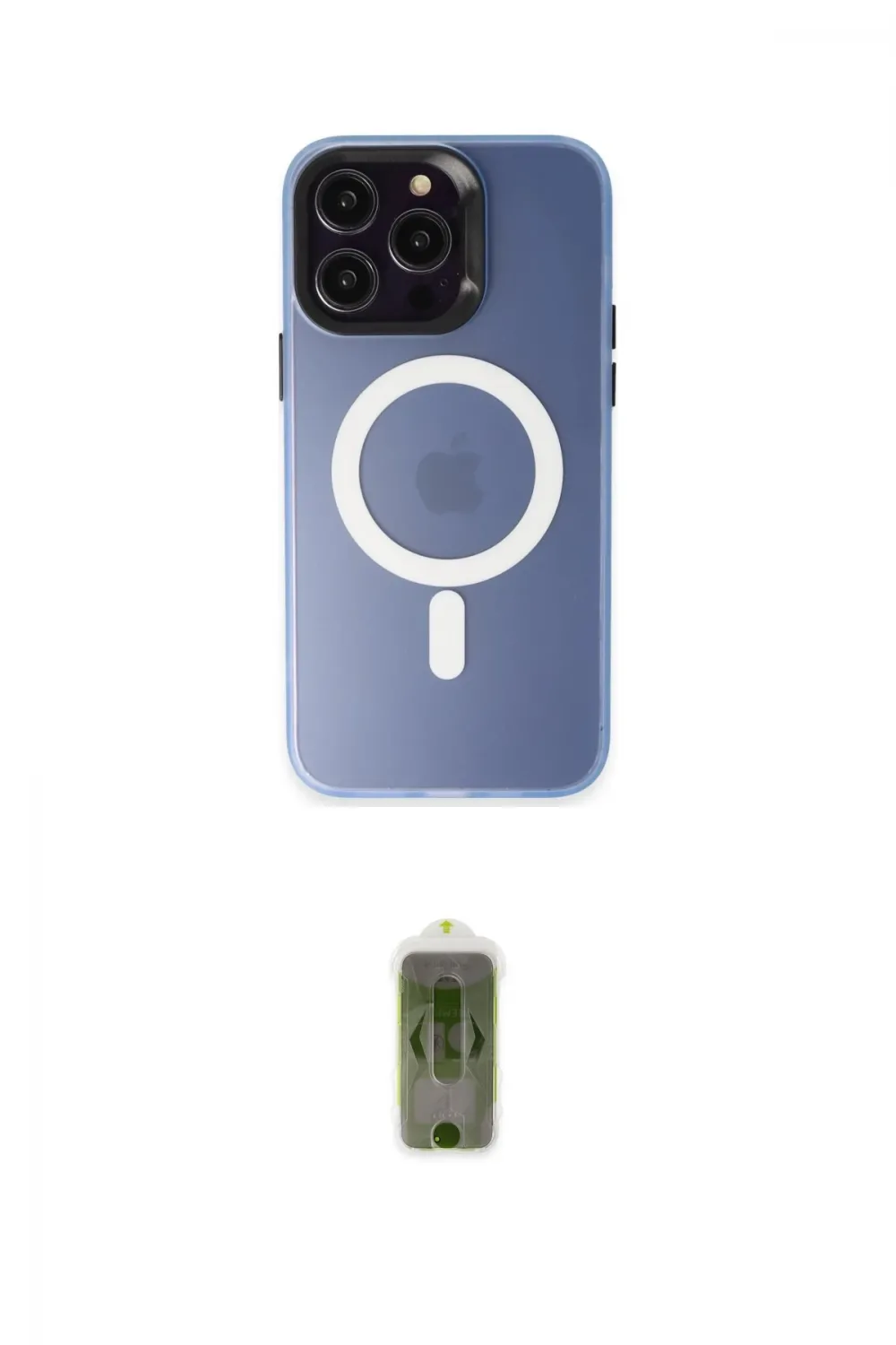ieg™ iPhone 15 Pro Kılıf Kozmos Çizgi Prime - Siyah Joko Magic 5D Hayalet Cam