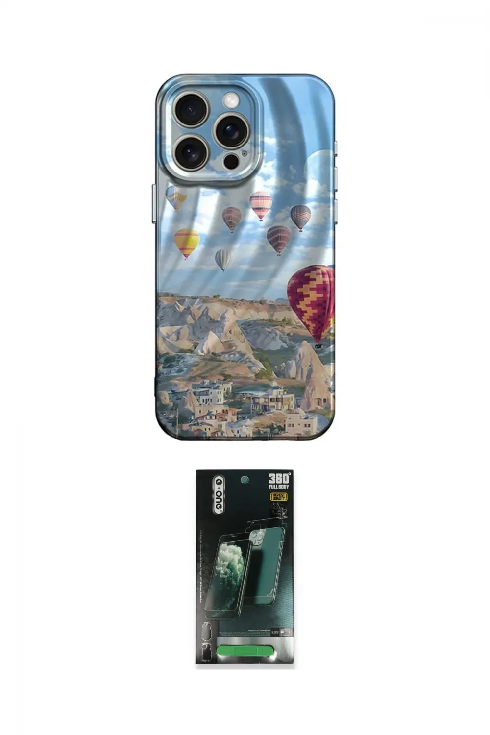 ieg™ iPhone 15 Pro Kılıf Nova Doku Prime - Siyah 360 Mat Full Body Arka Koruyucu