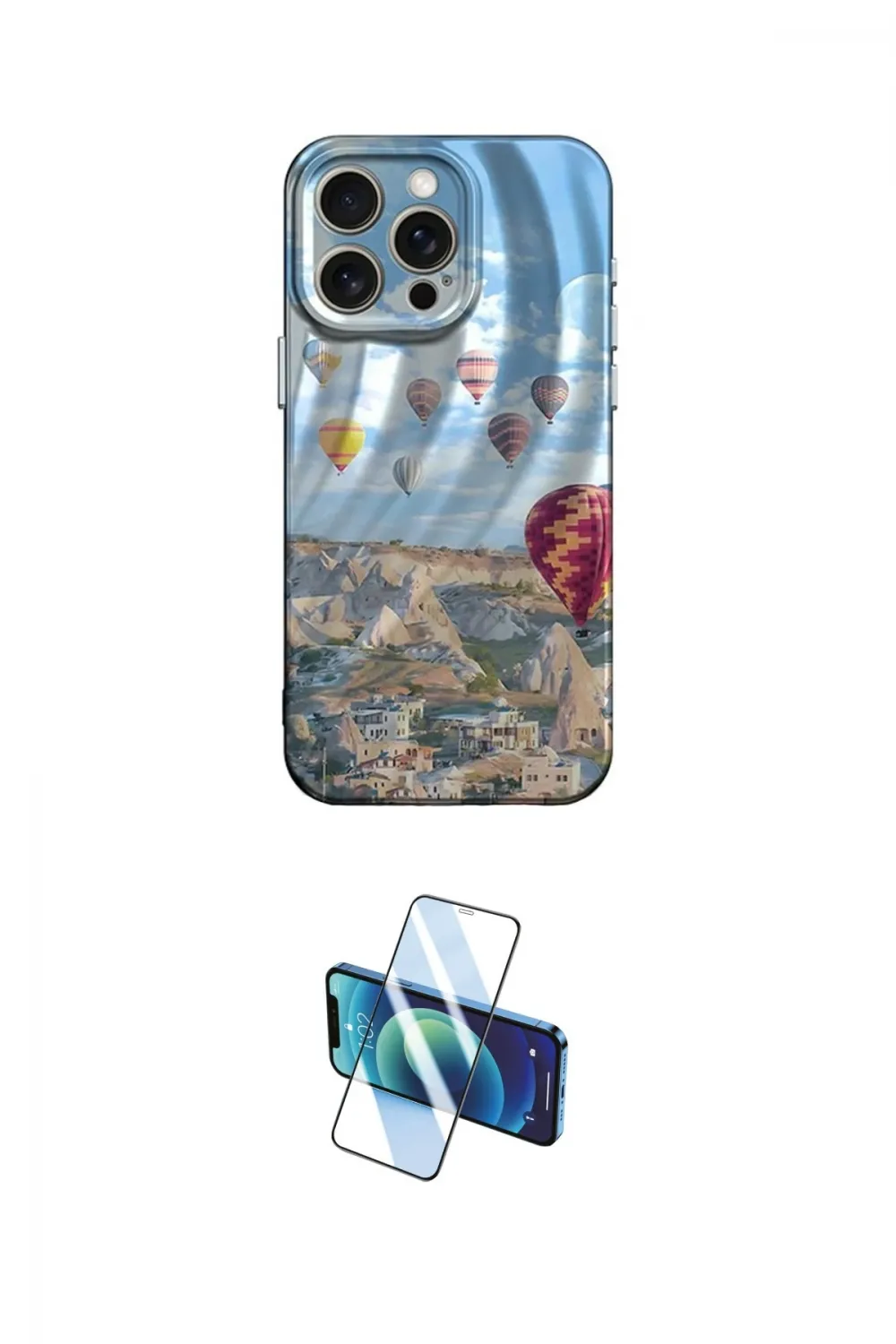 ieg™ iPhone 15 Pro Kılıf Nova Doku Prime - Siyah 3D Antistatik Seramik Nano Ekran Koruyucu