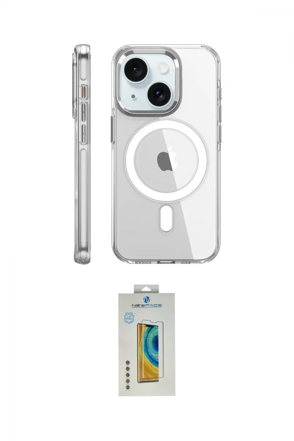 ieg™ iPhone 15 Pro Kılıf Nova Doku - Siyah Polymer Nano Ekran Koruyucu