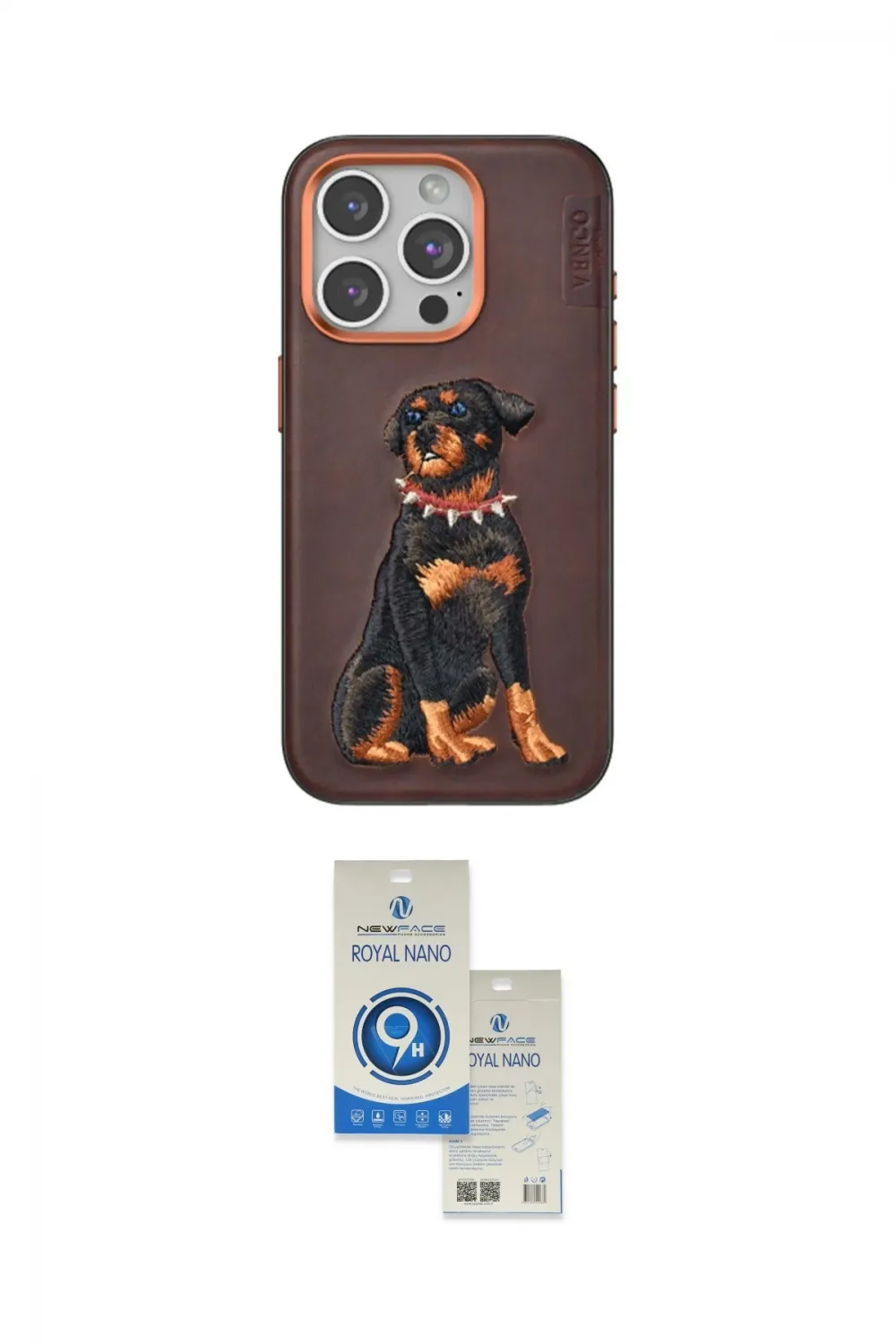 ieg™ iPhone 15 Pro Kılıf Nova Form Koleksiyonu - Şeffaf Royal Nano Ekran Koruyucu