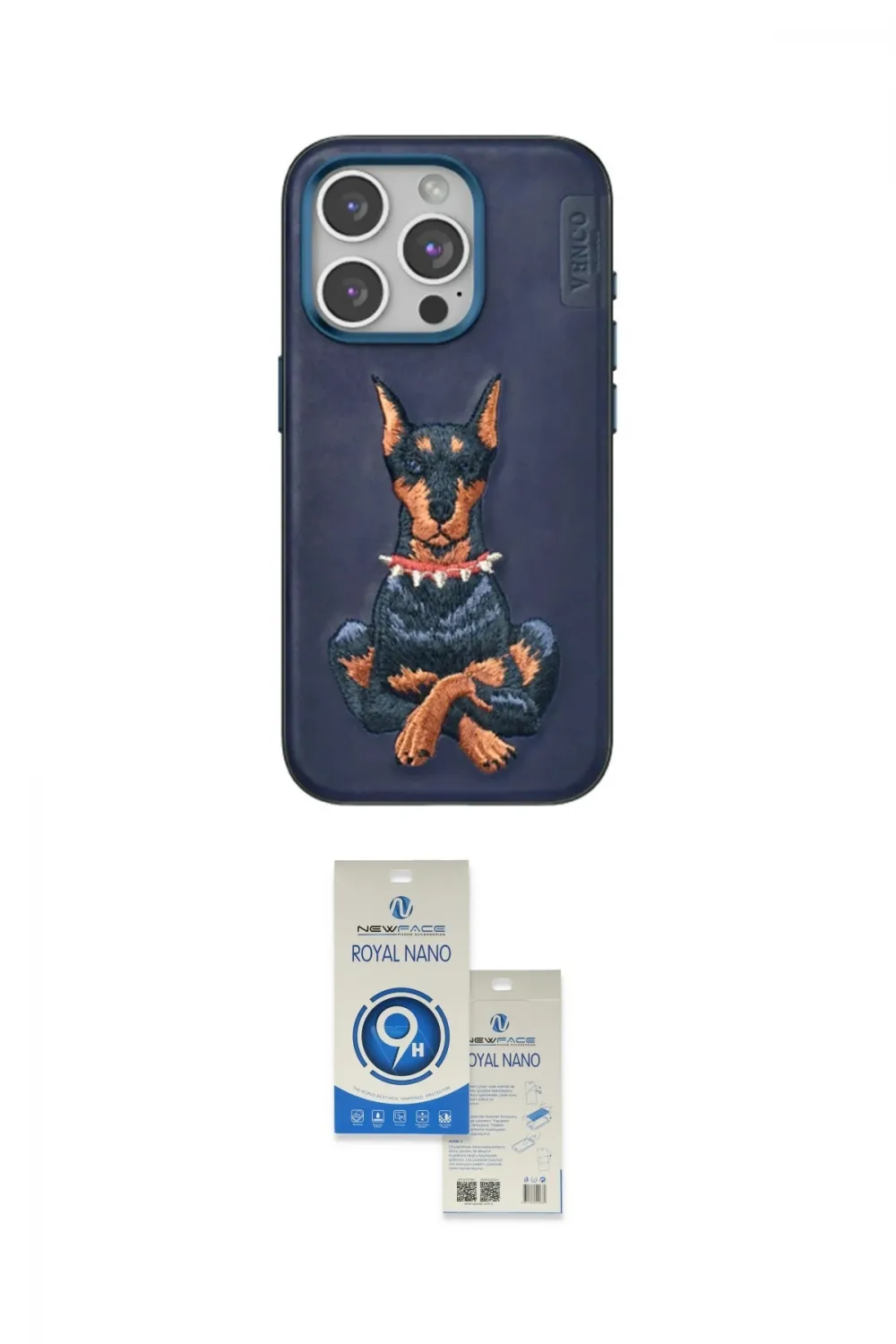 ieg™ iPhone 15 Pro Kılıf Nova Form Koleksiyonu - Şeffaf Royal Nano Ekran Koruyucu