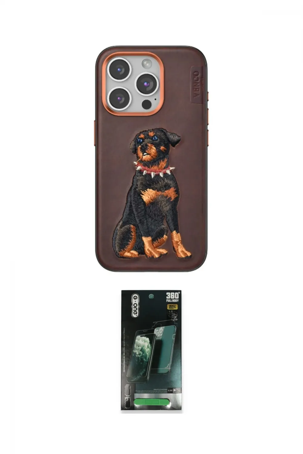 ieg™ iPhone 15 Pro Kılıf Nova Form Koleksiyonu - Siyah 360 Mat Full Body Arka Koruyucu