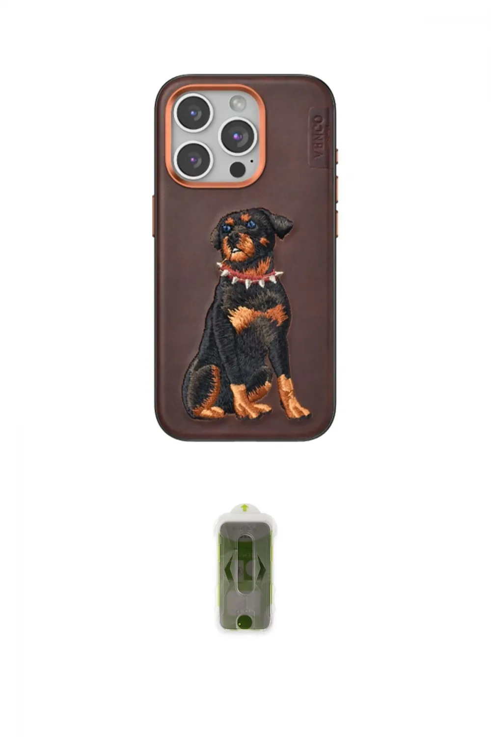 ieg™ iPhone 15 Pro Kılıf Nova Form Koleksiyonu - Siyah Joko Magic 5D Hayalet Cam
