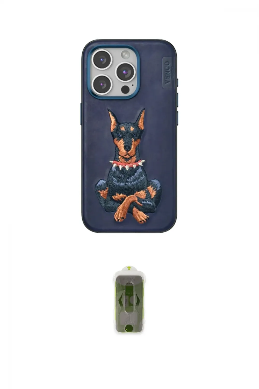 ieg™ iPhone 15 Pro Kılıf Nova Form Koleksiyonu - Siyah Joko Magic 5D Hayalet Cam
