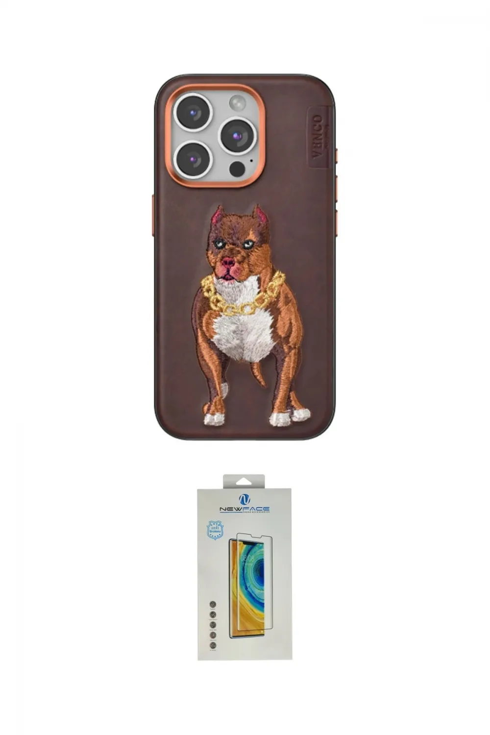 ieg™ iPhone 15 Pro Kılıf Nova Form Koleksiyonu - Siyah Polymer Nano Ekran Koruyucu