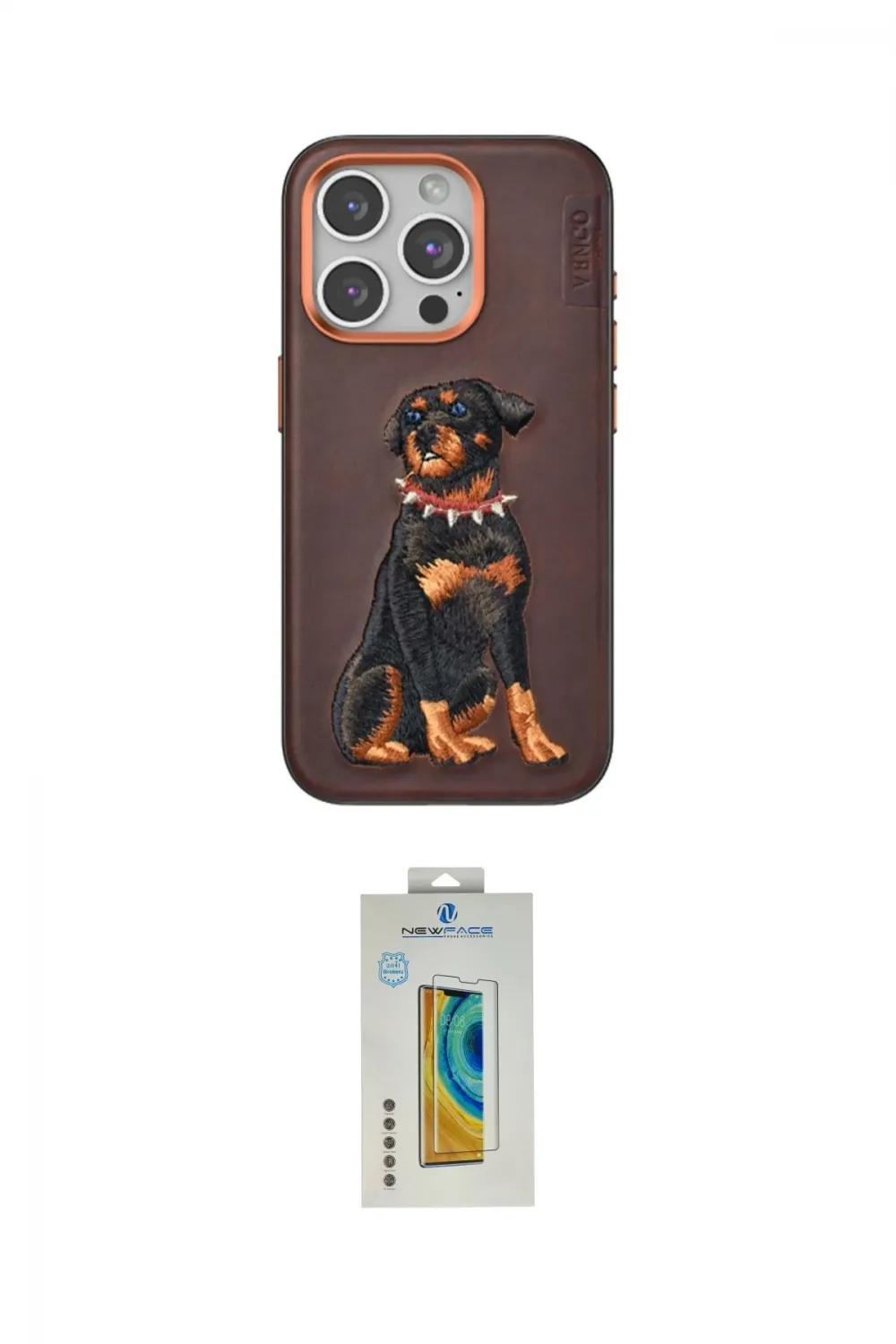 ieg™ iPhone 15 Pro Kılıf Nova Form Koleksiyonu - Siyah Polymer Nano Ekran Koruyucu