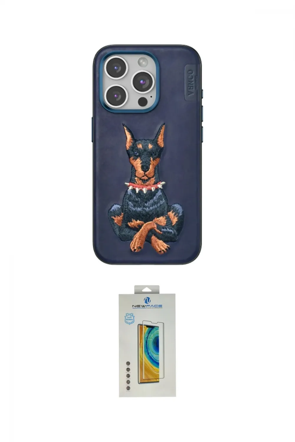 ieg™ iPhone 15 Pro Kılıf Nova Form Koleksiyonu - Siyah Polymer Nano Ekran Koruyucu