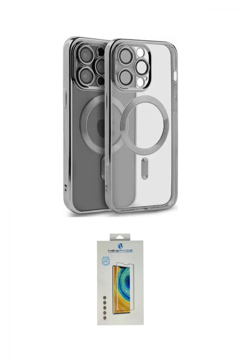 ieg™ iPhone 15 Pro Kılıf Nova Işık Özel Seri - Siyah Polymer Nano Ekran Koruyucu