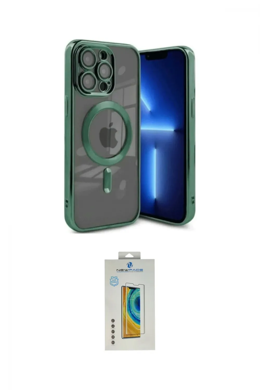 ieg™ iPhone 15 Pro Kılıf Nova Işık Özel Seri - Siyah Polymer Nano Ekran Koruyucu