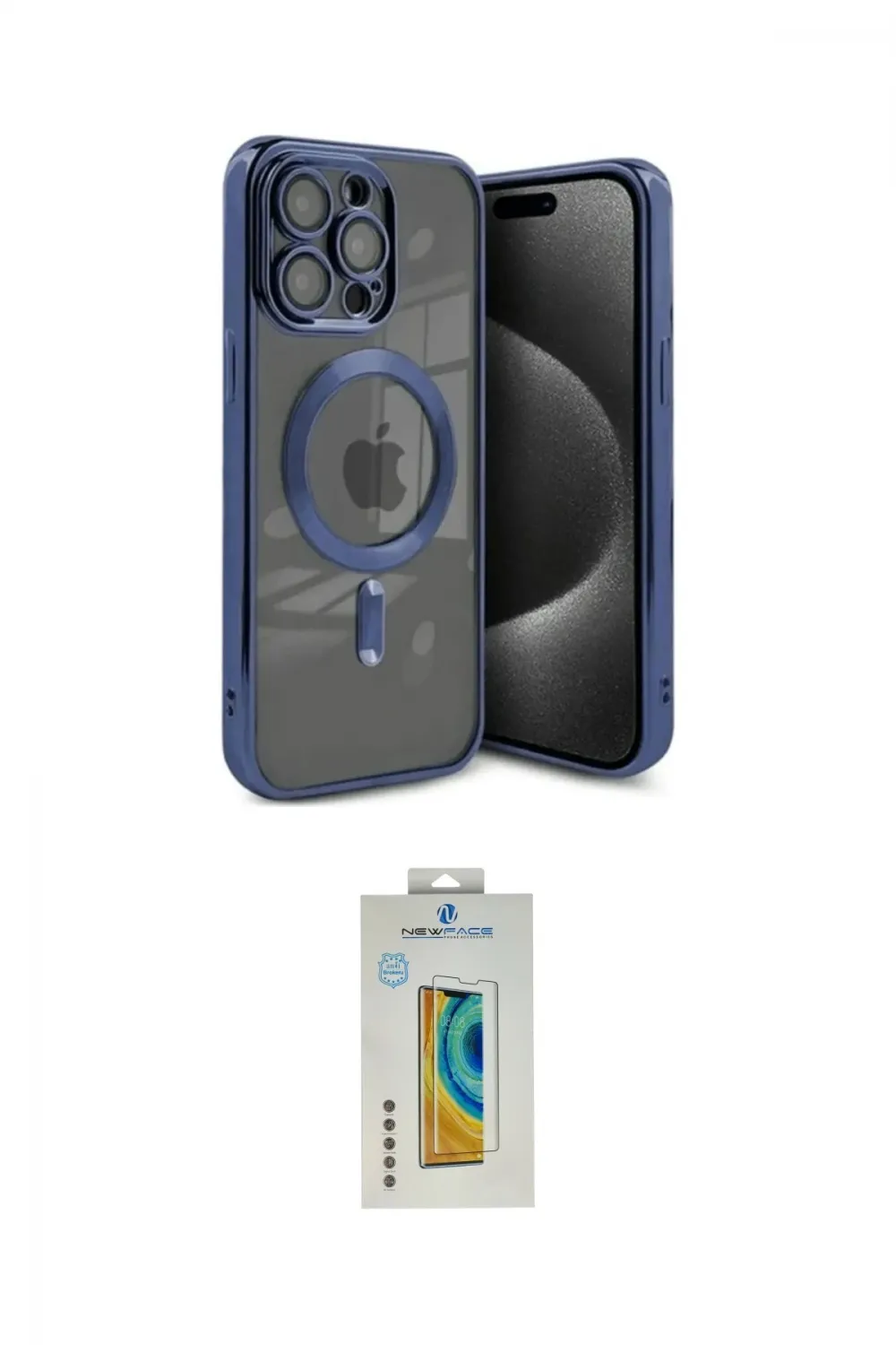 ieg™ iPhone 15 Pro Kılıf Nova Işık Özel Seri - Siyah Polymer Nano Ekran Koruyucu