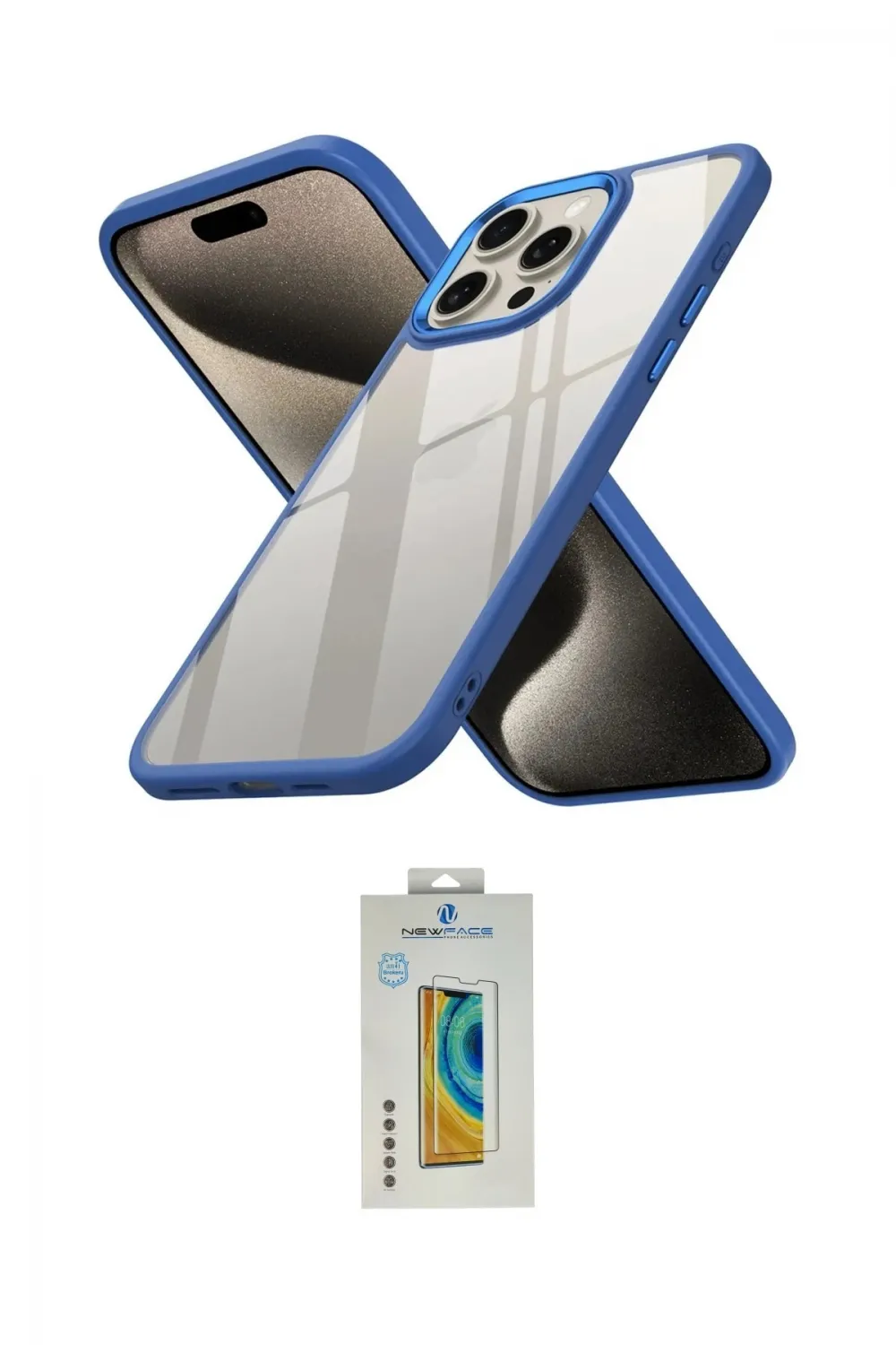 ieg™ iPhone 15 Pro Kılıf Nova Işık Serisi - Siyah Polymer Nano Ekran Koruyucu