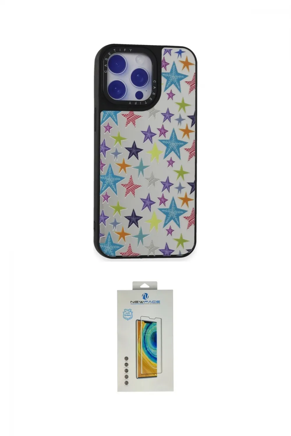 ieg™ iPhone 15 Pro Kılıf Odak Klasik Serisi - Siyah Polymer Nano Ekran Koruyucu
