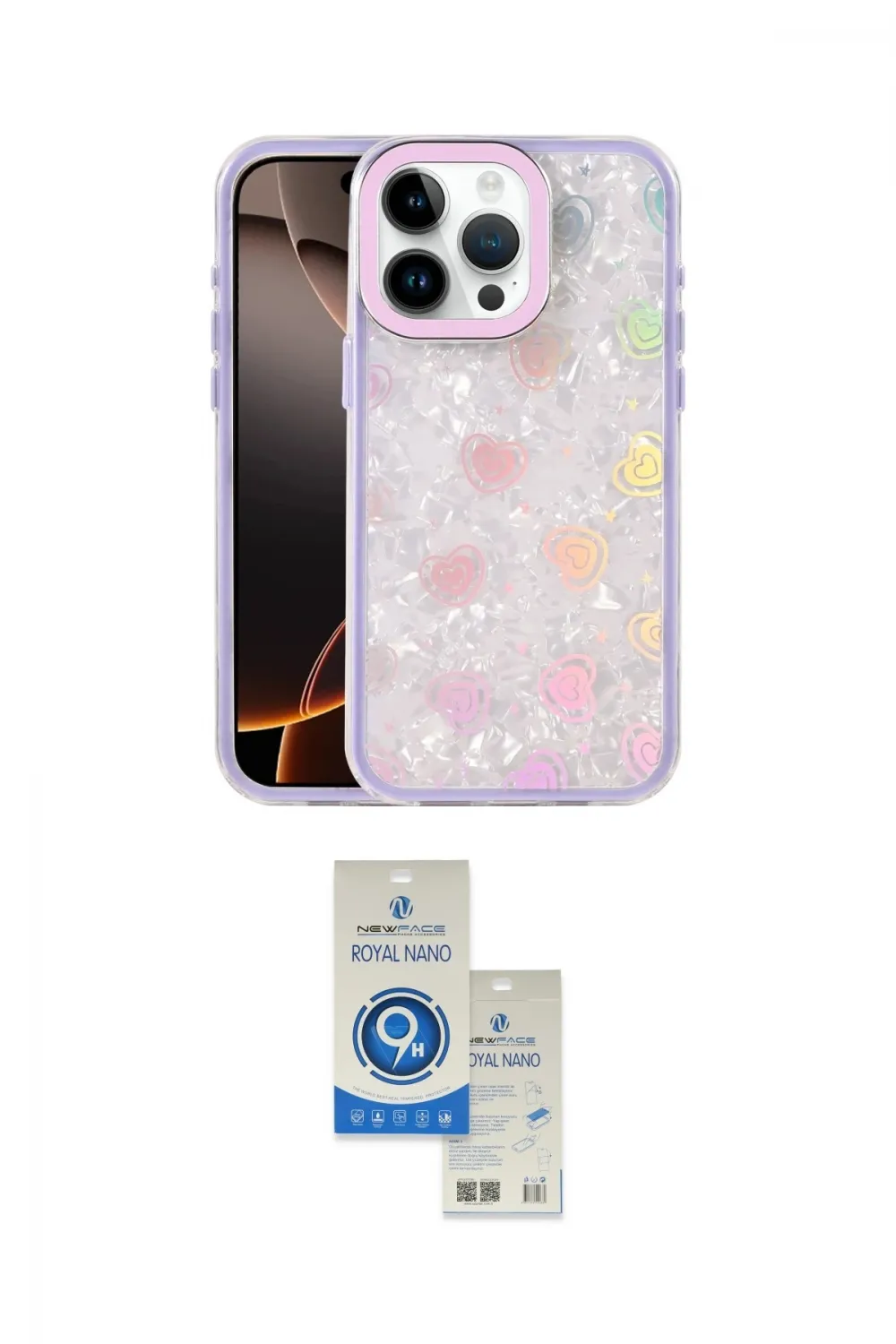 ieg™ iPhone 15 Pro Kılıf Odak Prime - Şeffaf Royal Nano Ekran Koruyucu