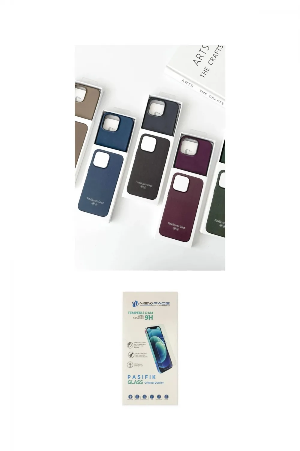 ieg™ iPhone 15 Pro Kılıf Pusula Modern - Şeffaf Pasifik Cam Ekran Koruyucu