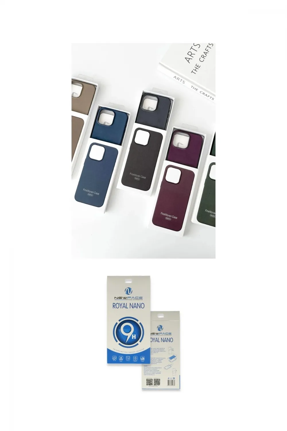 ieg™ iPhone 15 Pro Kılıf Pusula Modern - Şeffaf Royal Nano Ekran Koruyucu