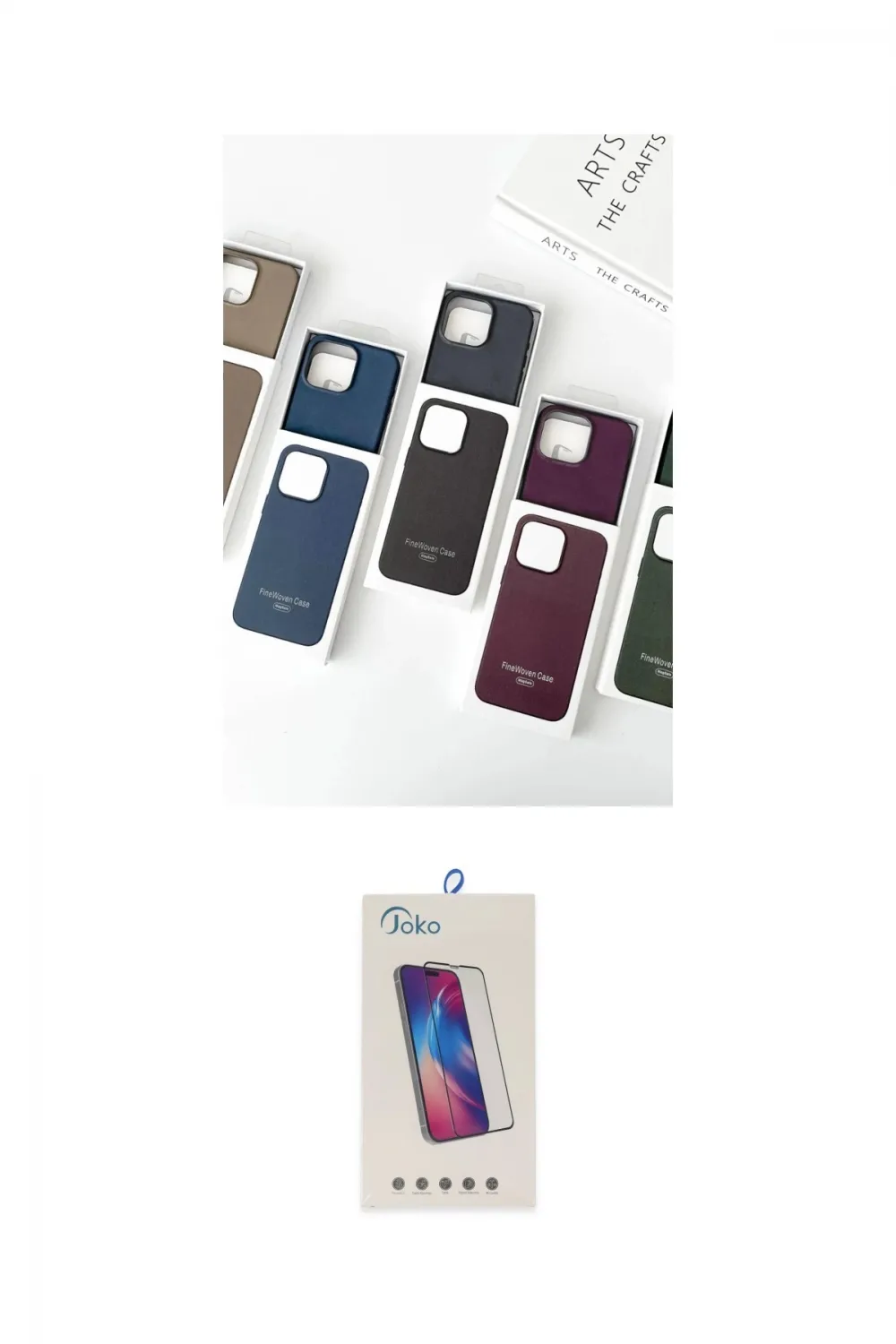ieg™ iPhone 15 Pro Kılıf Pusula Modern - Siyah Joko 5D Cam