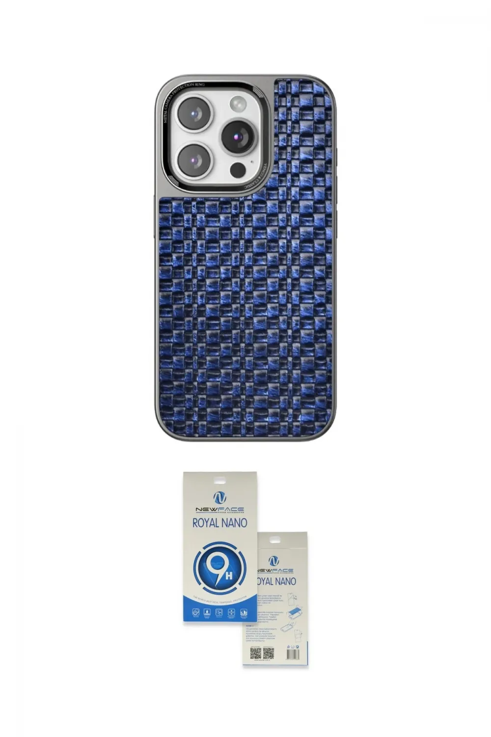 ieg™ iPhone 15 Pro Kılıf Siluet Form Serisi - Şeffaf Royal Nano Ekran Koruyucu