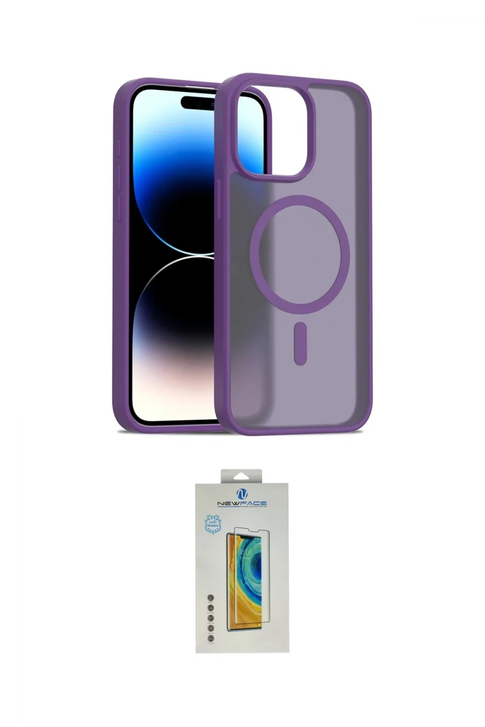 ieg™ iPhone 15 Pro Kılıf Siluet Minimal Prime - Siyah Polymer Nano Ekran Koruyucu