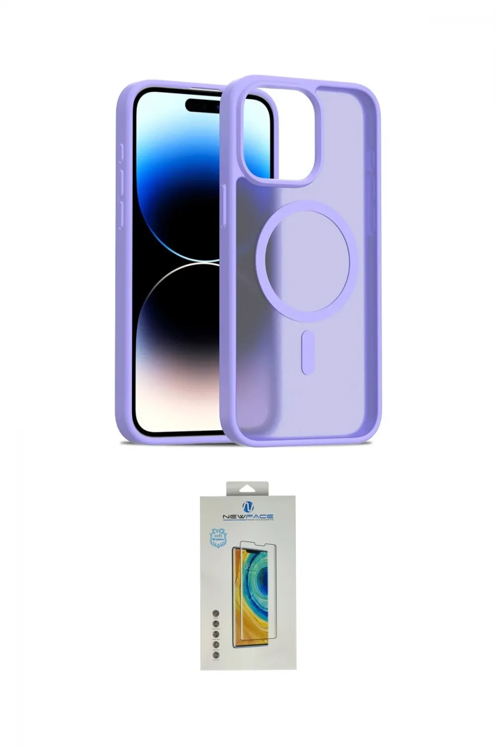 ieg™ iPhone 15 Pro Kılıf Siluet Minimal Prime - Siyah Polymer Nano Ekran Koruyucu