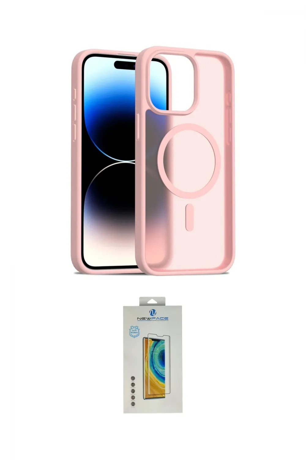 ieg™ iPhone 15 Pro Kılıf Siluet Minimal Prime - Siyah Polymer Nano Ekran Koruyucu