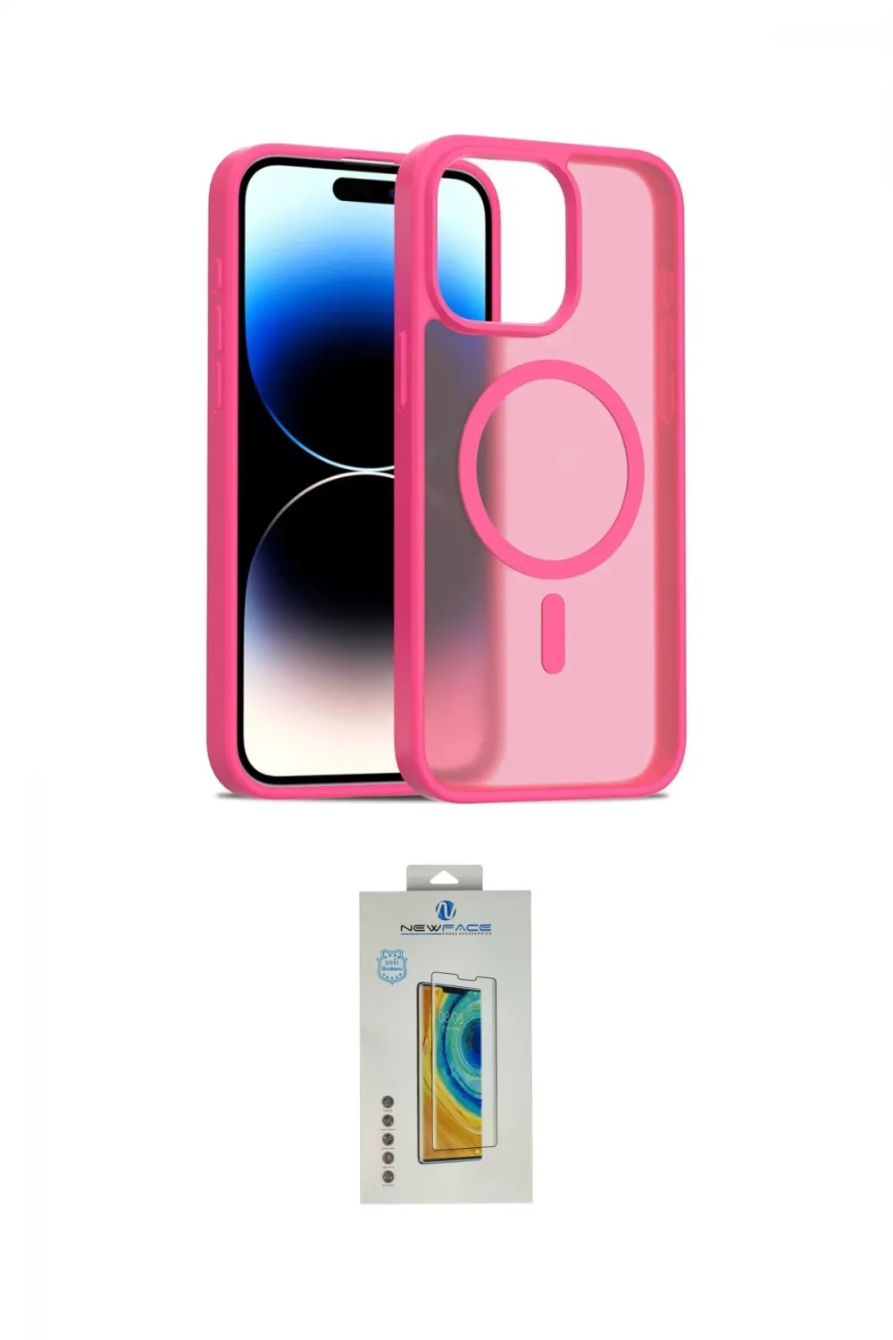 ieg™ iPhone 15 Pro Kılıf Siluet Minimal Prime - Siyah Polymer Nano Ekran Koruyucu