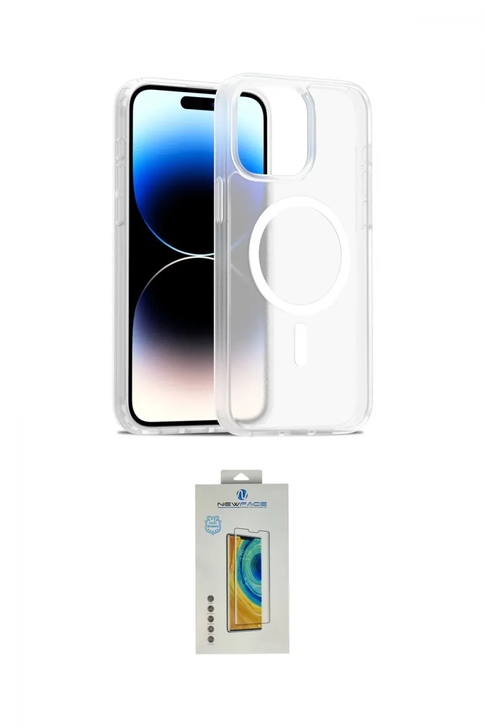 ieg™ iPhone 15 Pro Kılıf Siluet Minimal Prime - Siyah Polymer Nano Ekran Koruyucu