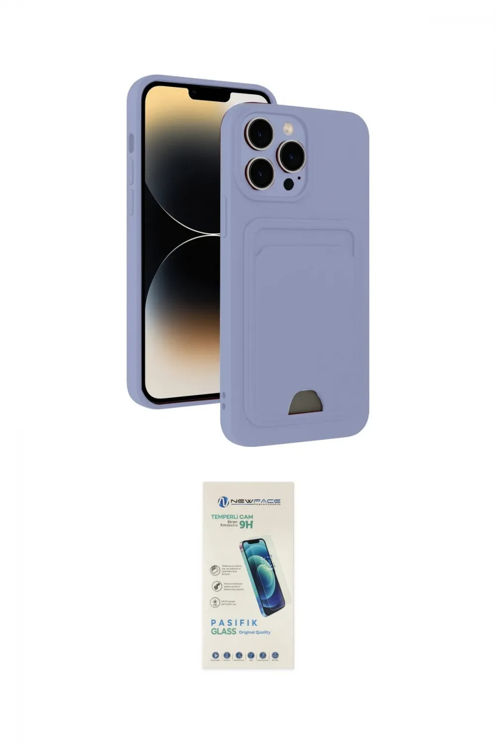 ieg™ iPhone 15 Pro Kılıf Vadi Çizgi Prime - Şeffaf Pasifik Cam Ekran Koruyucu