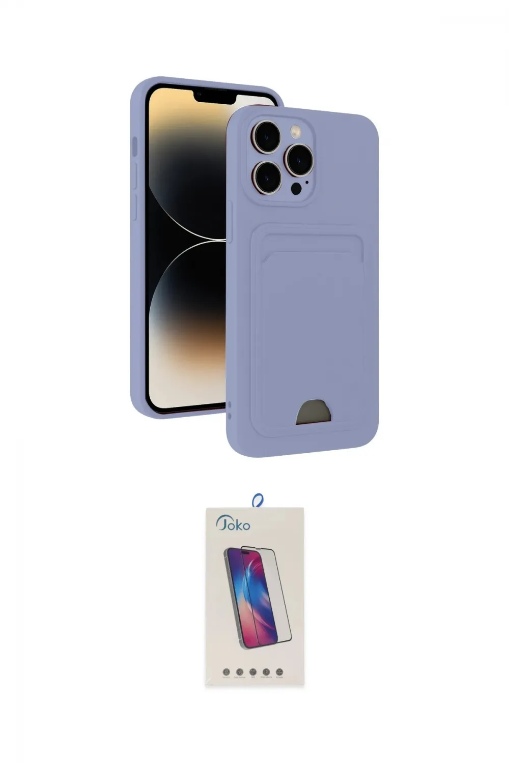 ieg™ iPhone 15 Pro Kılıf Vadi Çizgi Prime - Siyah Joko 5D Cam