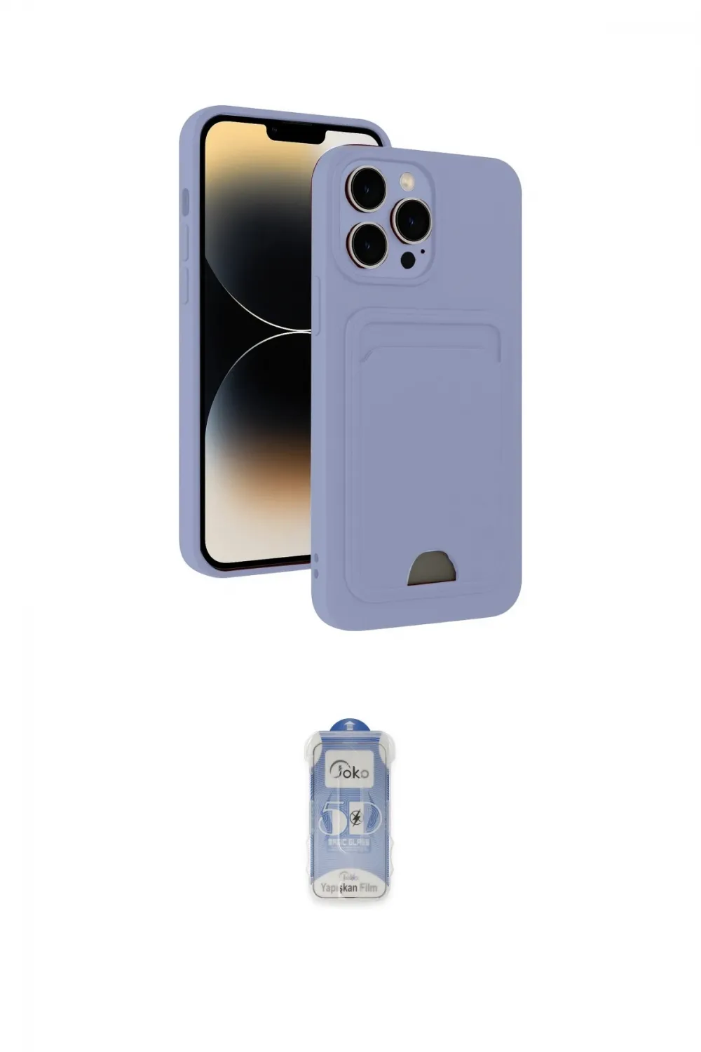 ieg™ iPhone 15 Pro Kılıf Vadi Çizgi Prime - Siyah Joko Magic 5D Cam