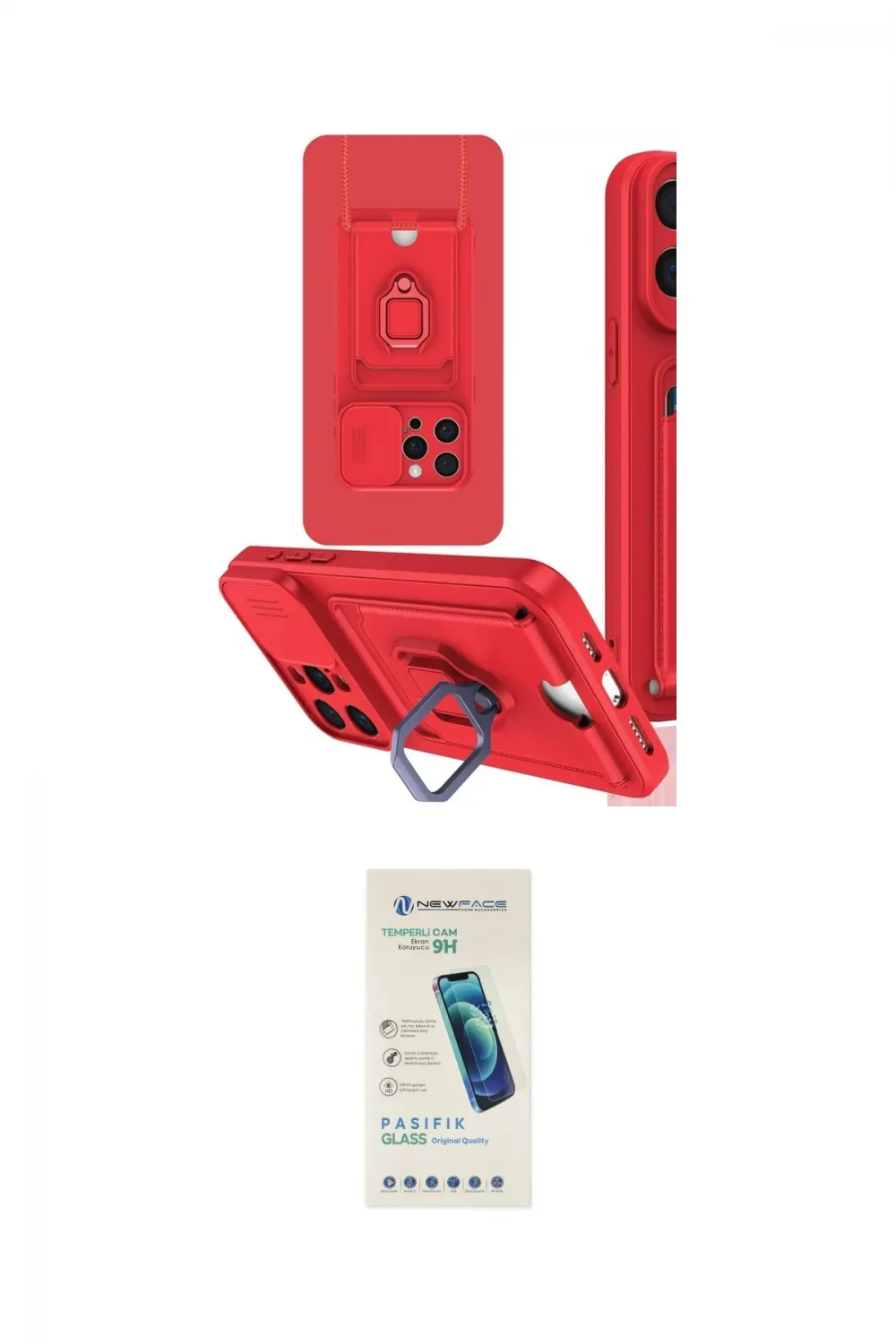 ieg™ iPhone 15 Pro Kılıf Vadi Form Prime - Şeffaf Pasifik Cam Ekran Koruyucu