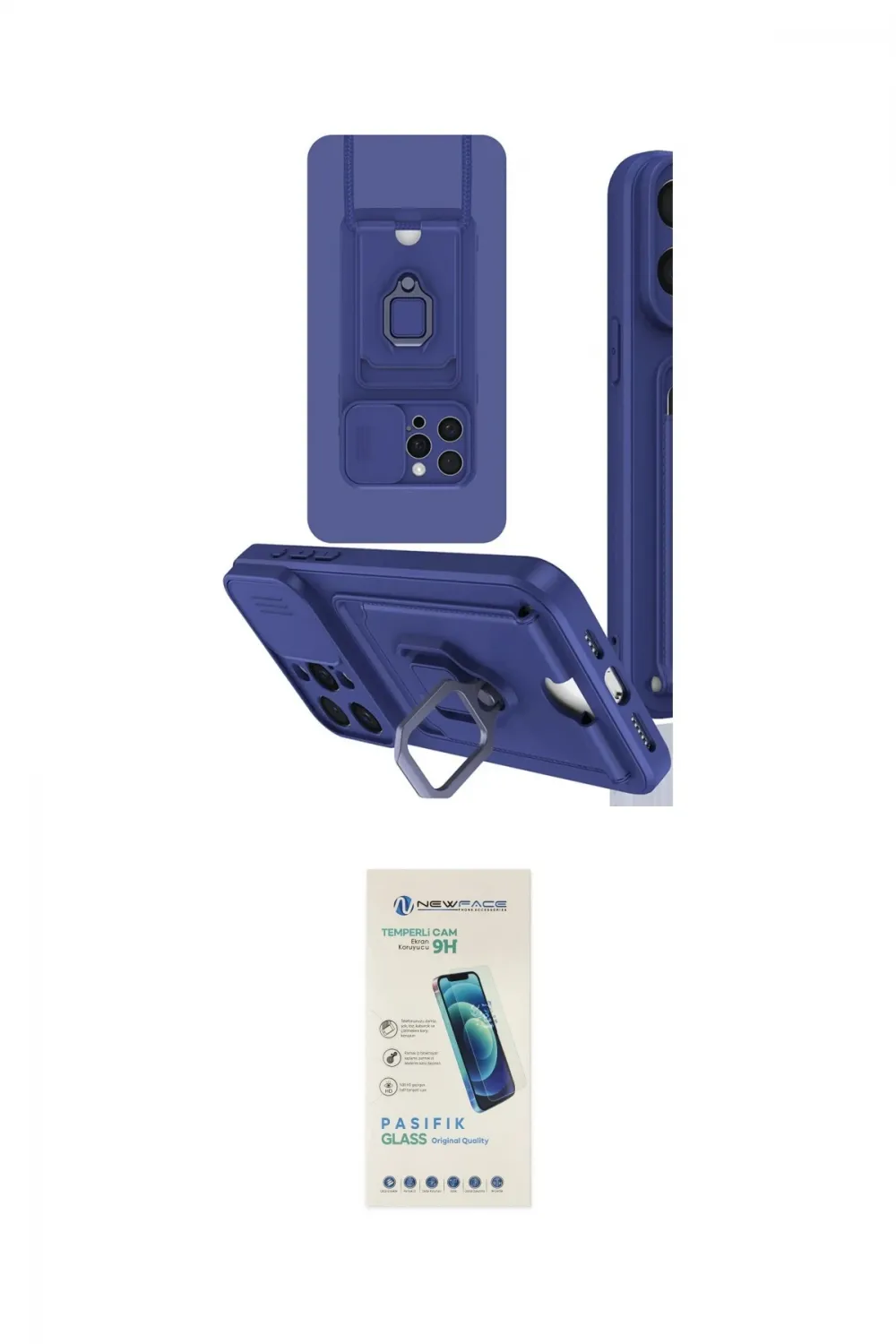 ieg™ iPhone 15 Pro Kılıf Vadi Form Prime - Şeffaf Pasifik Cam Ekran Koruyucu