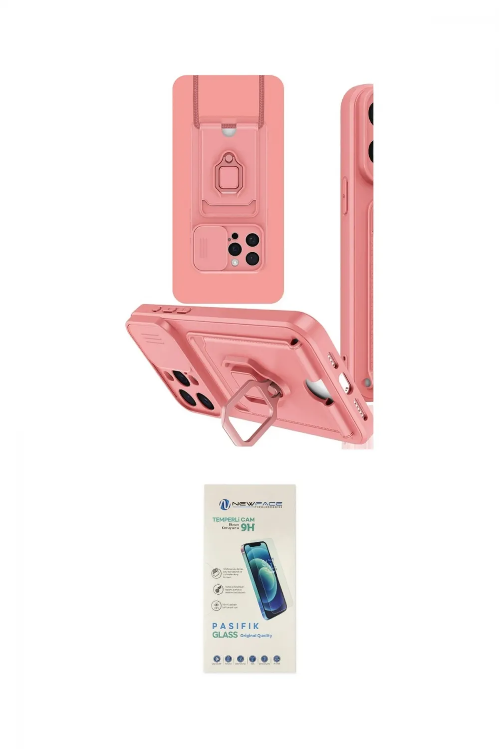 ieg™ iPhone 15 Pro Kılıf Vadi Form Prime - Şeffaf Pasifik Cam Ekran Koruyucu