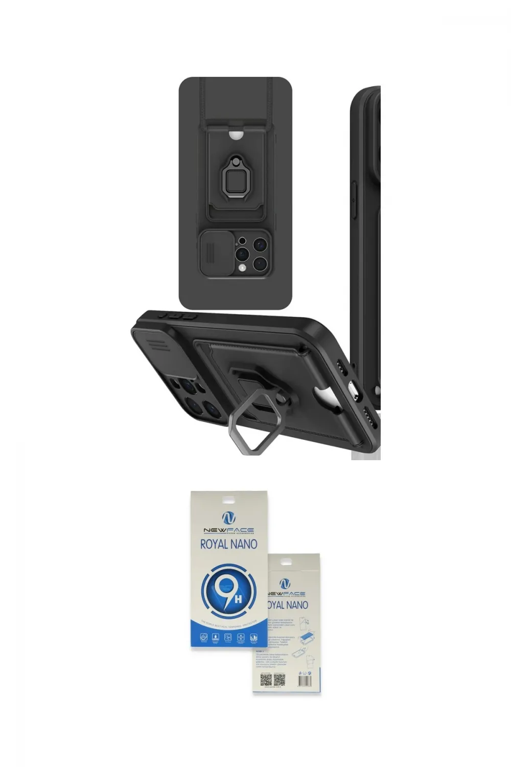 ieg™ iPhone 15 Pro Kılıf Vadi Form Prime - Şeffaf Royal Nano Ekran Koruyucu