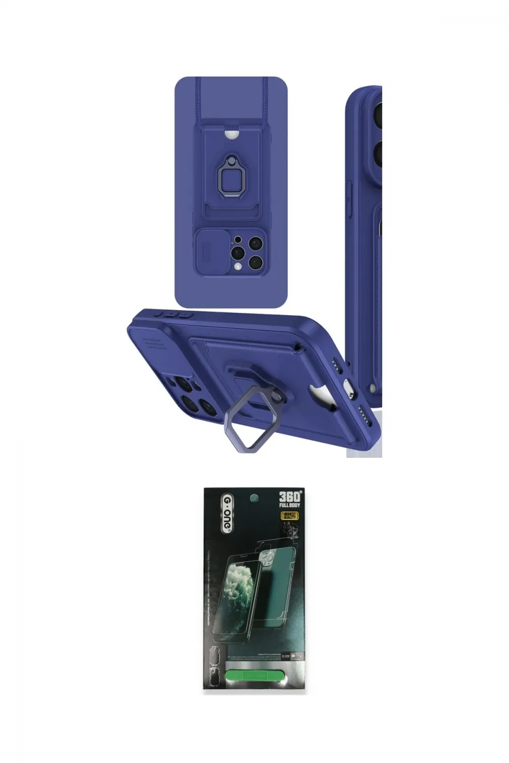 ieg™ iPhone 15 Pro Kılıf Vadi Form Prime - Siyah 360 Mat Full Body Arka Koruyucu